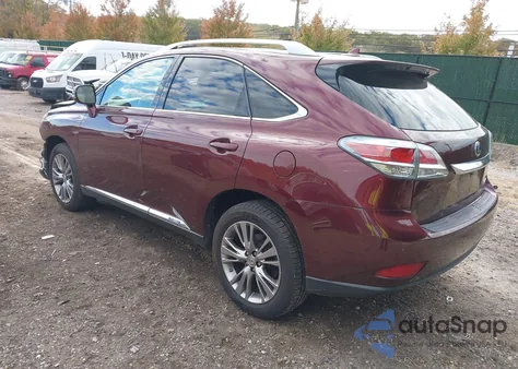 2013 Lexus Rx 450H из США, поврежденный, VIN JTJBC1BA0D2062937